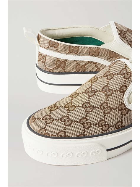 gucci tennis 1977 slip-on sneakers|gucci tennis 1977 platform sneakers.